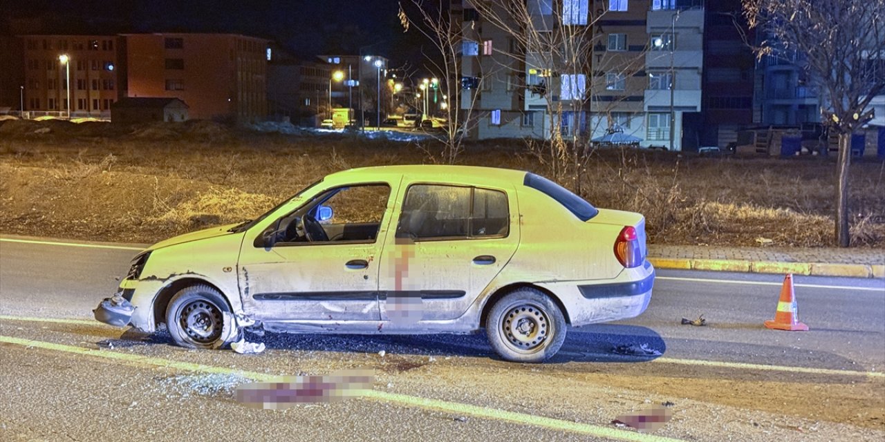 Erzurum'da devrilen otomobilin sürücüsü ağır yaralandı