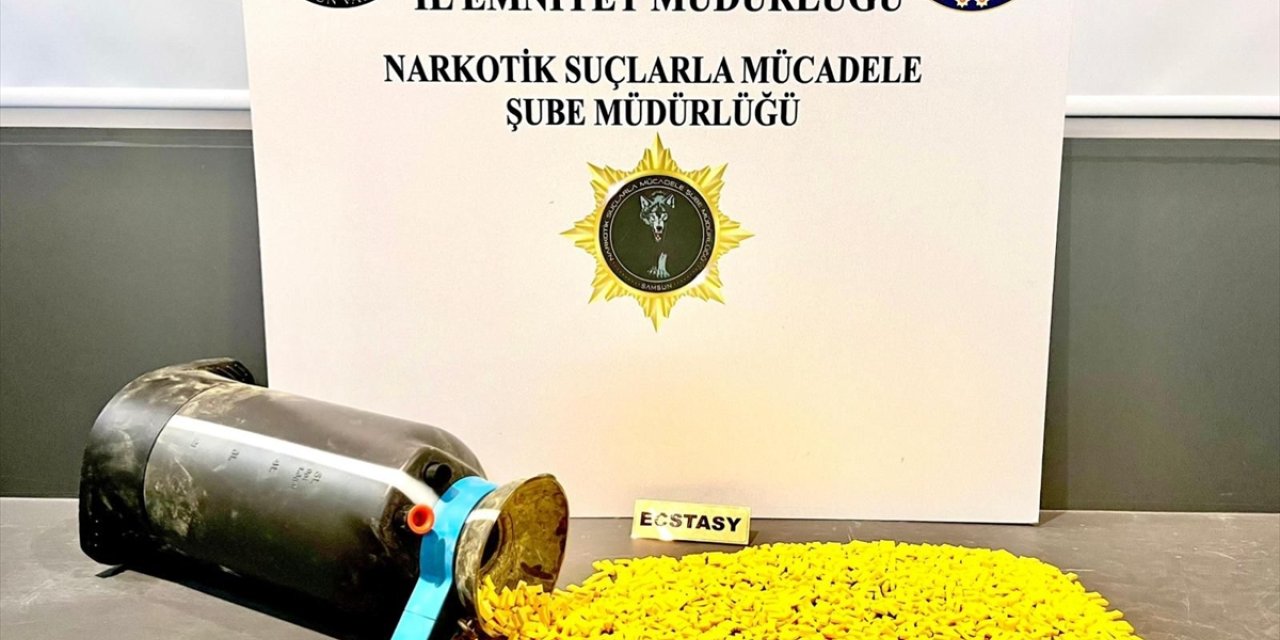 Samsun'da kargoyla gönderilen tarım ilaçlama pompasında uyuşturucu bulundu