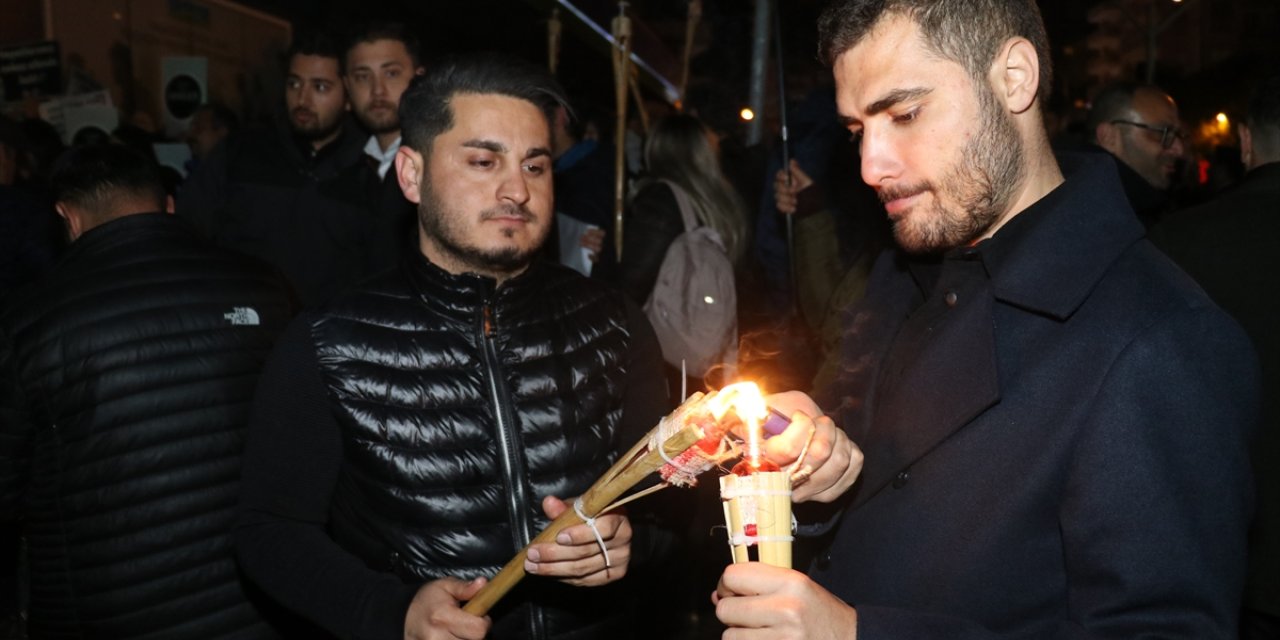 Adana'da 6 Şubat depremlerinde yaşamını yitirenler yürüyüşle anıldı