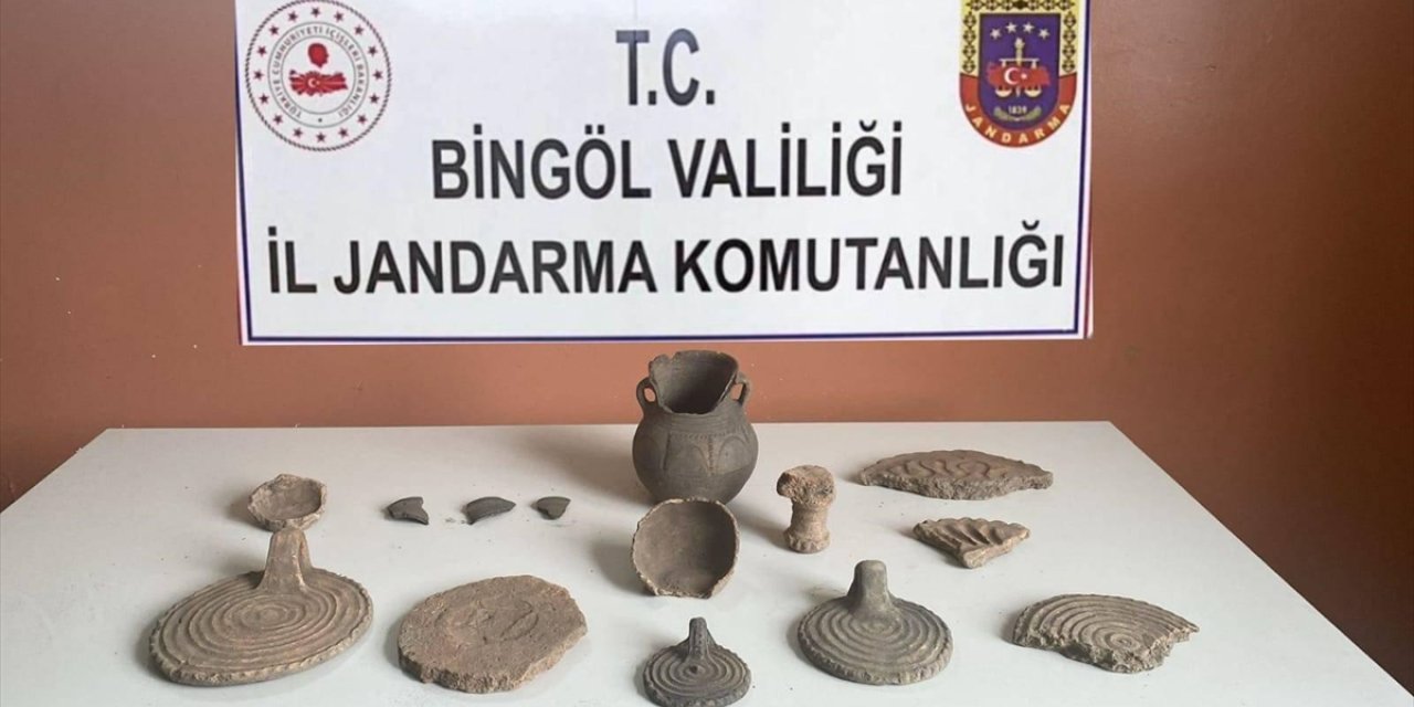 Bingöl'de kaçak kazı ve tarihi eser kaçakçılığı operasyonunda 2 şüpheli yakalandı