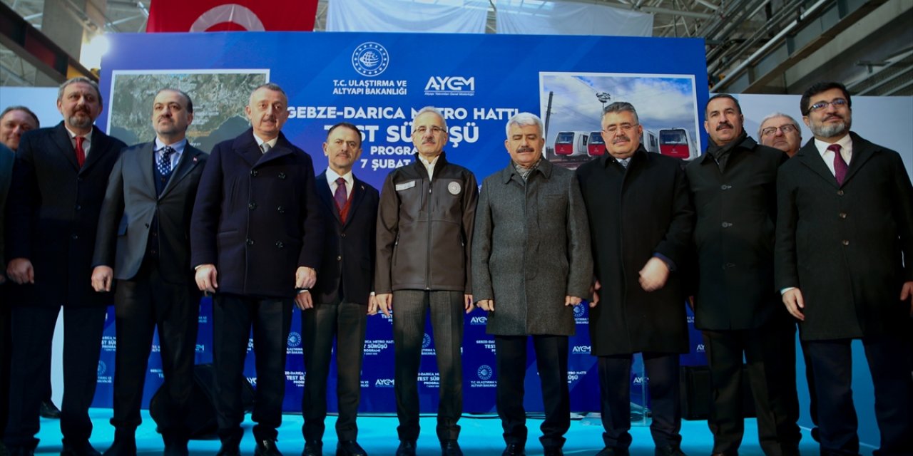 Bakan Uraloğlu, Gebze-Darıca Metro Hattı Test Sürüşü Programı'nda konuştu: