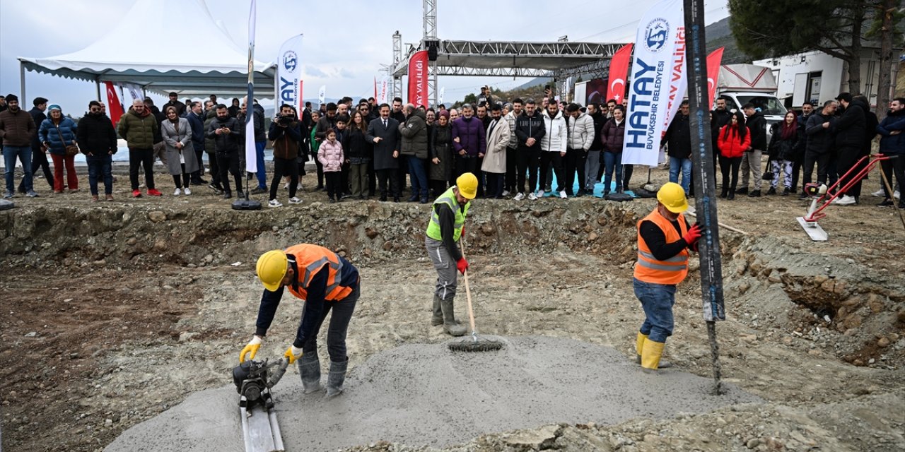 Hatay'da Vali Mustafa Masatlı Medeniyetler Köyü ve ibadethanesinin temeli atıldı