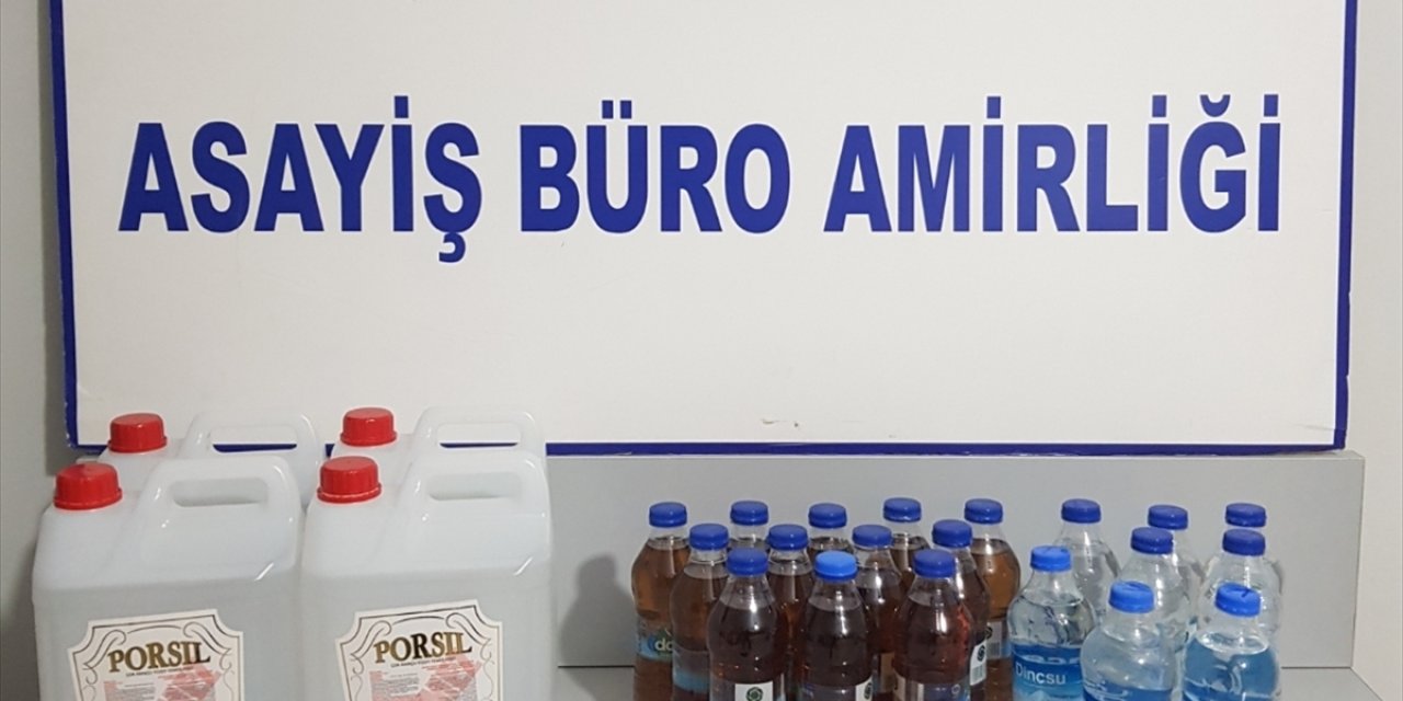 Kütahya'da sahte içki operasyonunda bir şüpheli yakalandı
