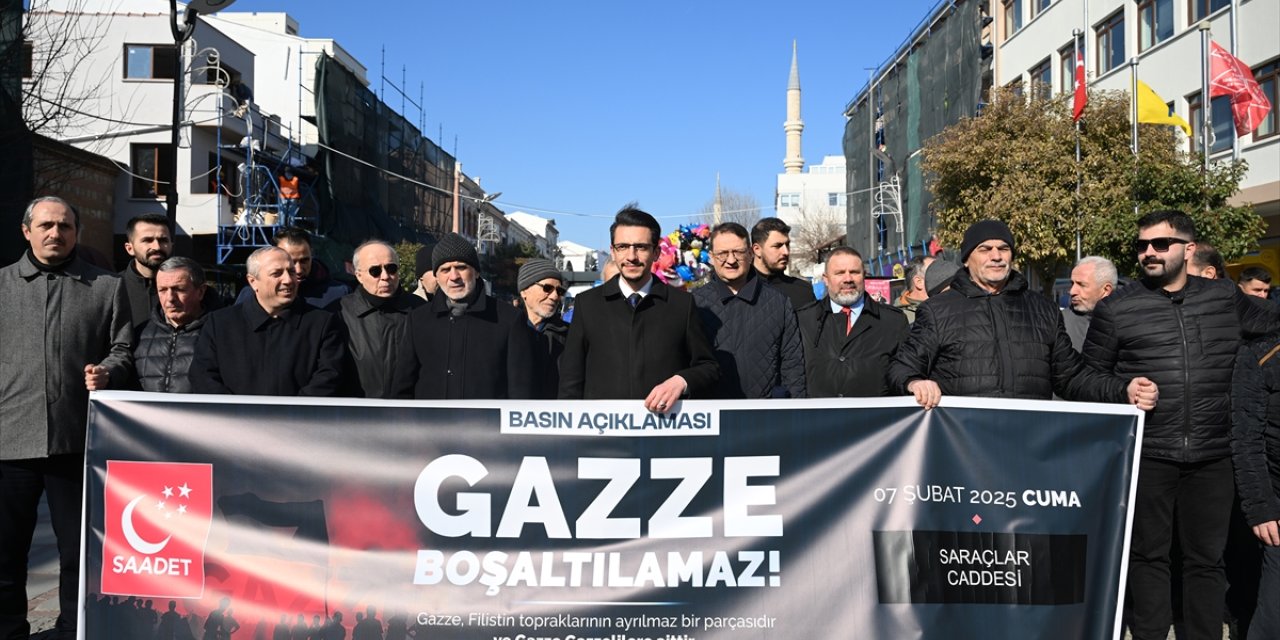 Edirne'de ABD Başkanı Trump'ın Gazze planına tepki