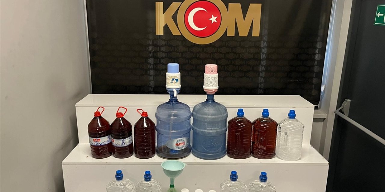 Kayseri'de sahte içki operasyonunda 1 şüpheli yakalandı