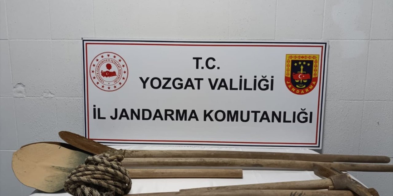 Yozgat'ta kaçak kazı yapan 7 şüpheli suçüstü yakalandı