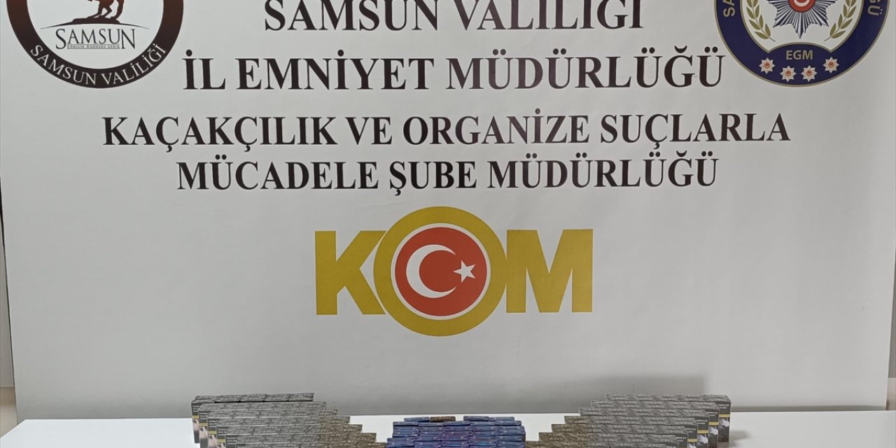 Tırla gümrük kaçağı sigara taşıyan zanlı Samsun'da yakalandı