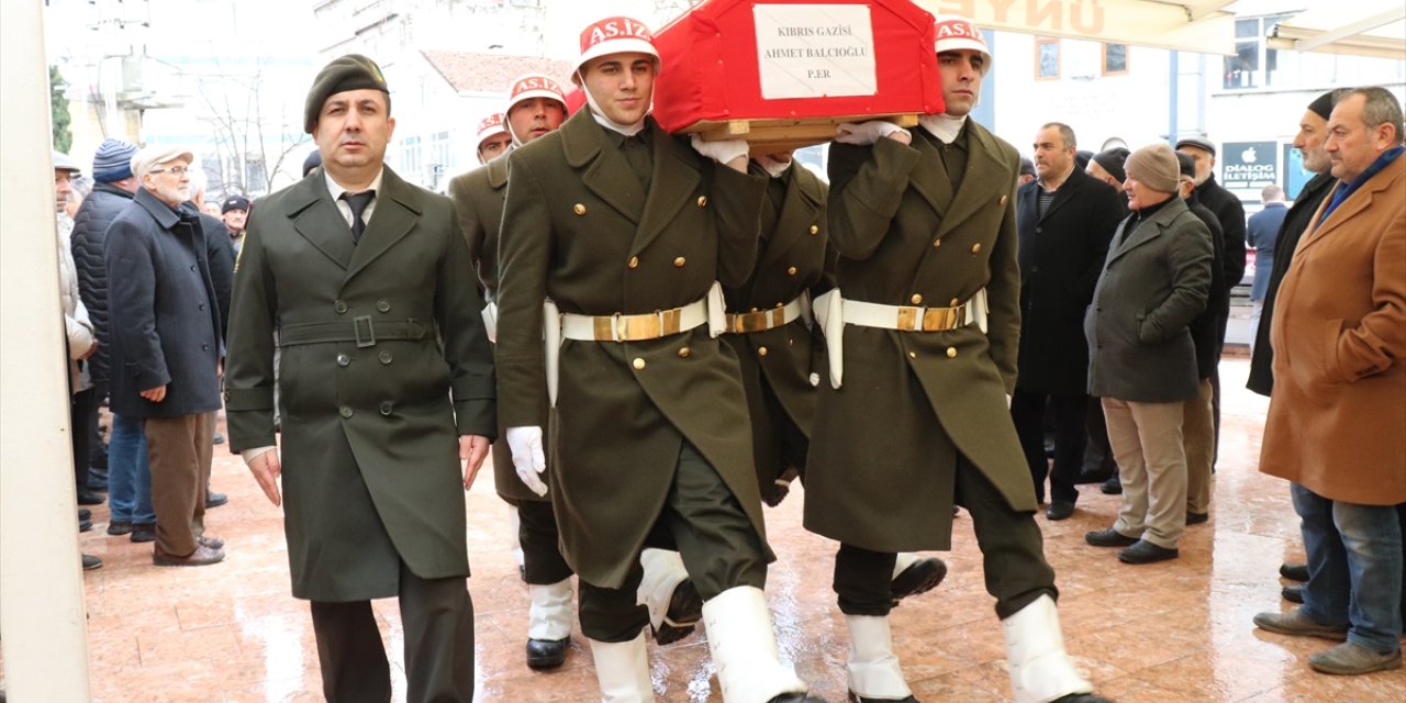 Ordu'da Kıbrıs gazisi Balcıoğlu son yolculuğuna uğurlandı