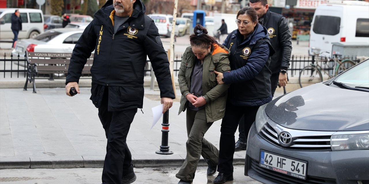 Konya'da dini nikahlı eşini öldürdüğü ileri sürülen kadın gözaltına alındı