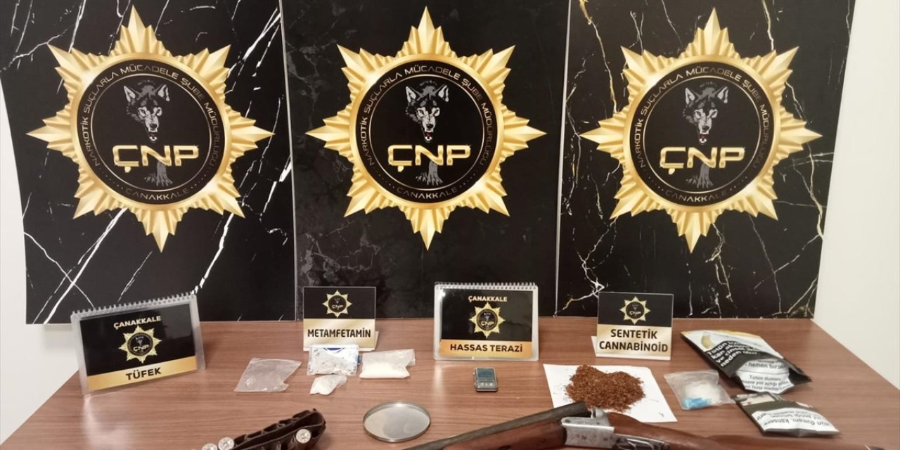 Çanakkale'de uyuşturucu operasyonunda gözaltına alınan 3 zanlı tutuklandı