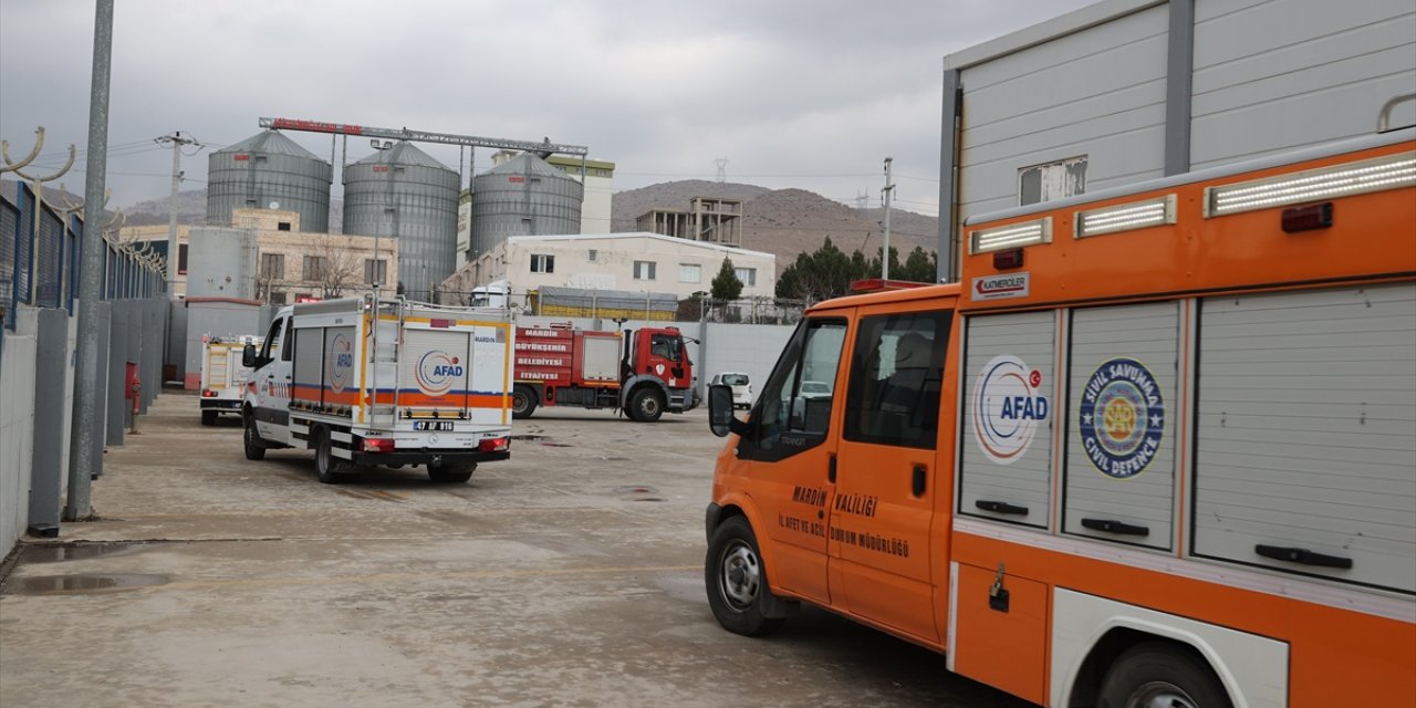 Mardin'de bir tekstil fabrikasında yangın ve tahliye tatbikatı yapıldı