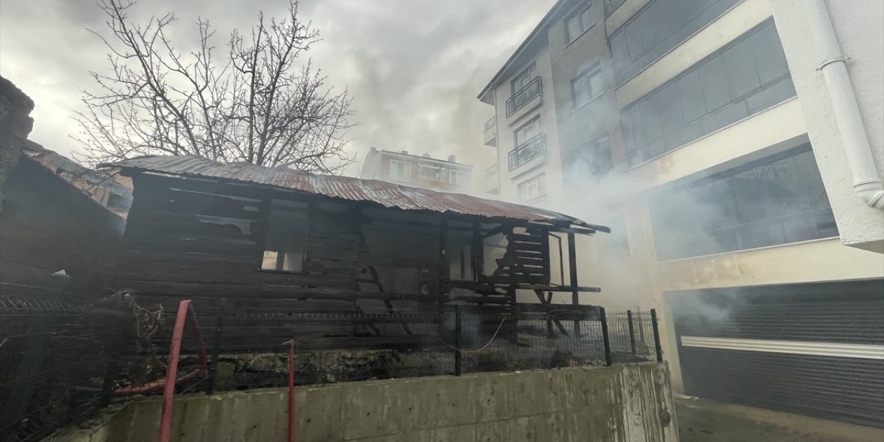 Bolu'da barakada çıkıp tek katlı ev ve apartmana sıçrayan yangın söndürüldü
