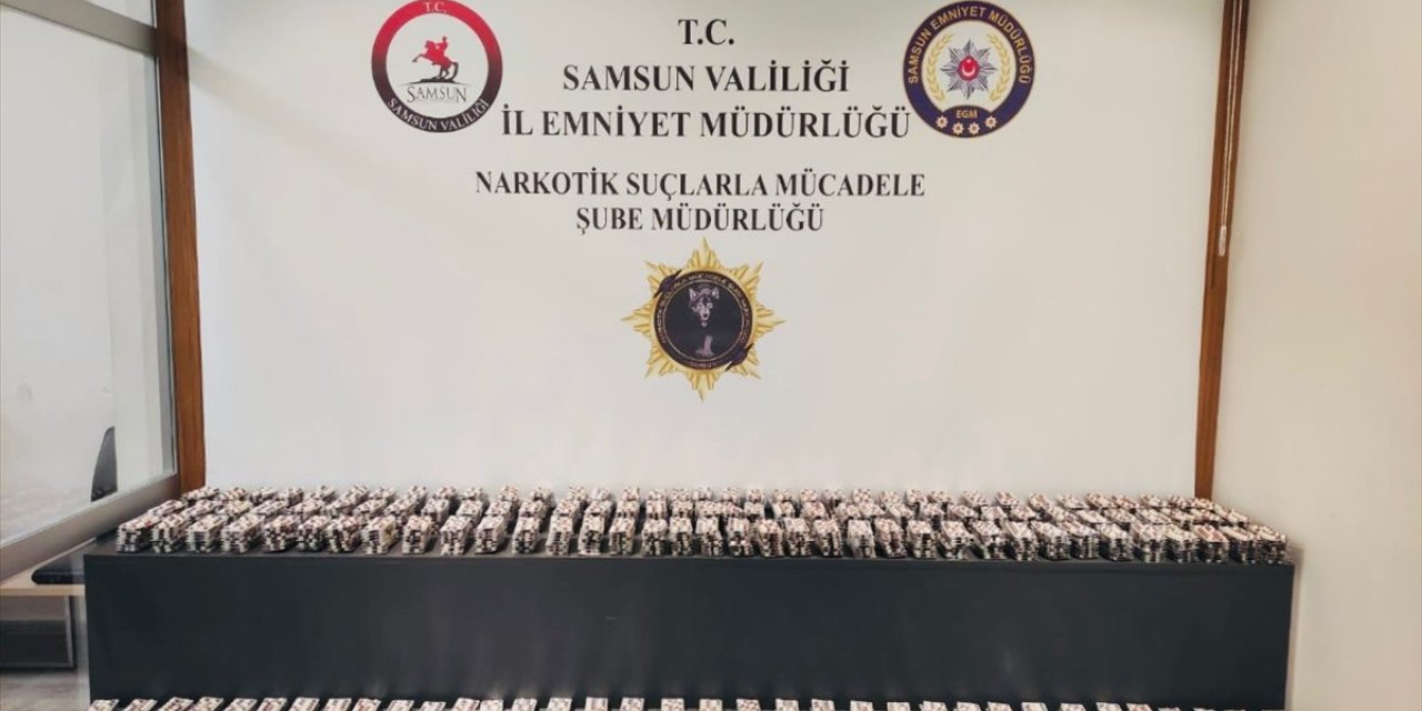 Samsun'da 14 bin sentetik ecza hapı ele geçirildi, 3 şüpheli yakalandı