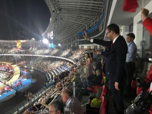 Bakan Kasapoğlu, Avrupa Oyunları'nın açılışına katıldı