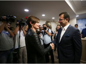 İmamoğlu'ndan CHP il başkanlığına ziyaret