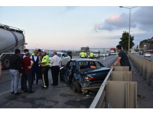 Samsun'da zincirleme trafik kazası: 2 yaralı