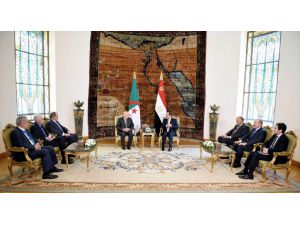 Cezayir geçici Cumhurbaşkanı, Sisi ile görüştü
