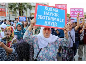 Aydın'da "jeotermal santral" protestosu