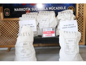 Erzincan'da 36 kilo 884 gram eroin ele geçirildi