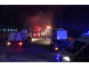 Zonguldak'ta pazar yerinde yangın
