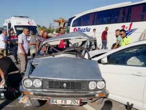 Uşak'ta trafik kazası: 1 ölü, 3 yaralı