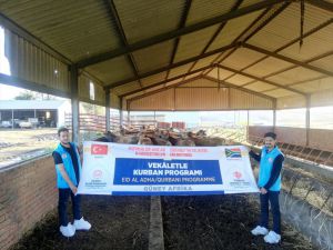 Güney Afrika'da kurban eti dağıtımı
