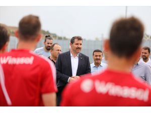 Vali Salih Ayhan, Sivasspor'u ziyaret etti