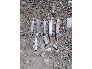 Lüleburgaz'da uyuşturucu iğneler bulundu