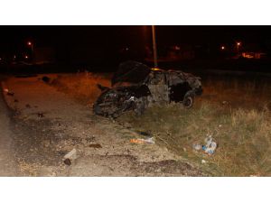 Çubuk'ta otomobil devrildi: 1 ölü, 2 yaralı
