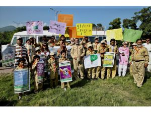 Pakistan'ın 26 kentinde iklim değişikliği protestosu