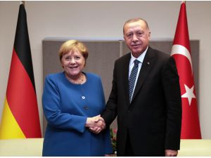 Cumhurbaşkanı Erdoğan, Almanya Başbakanı Merkel'i kabul etti