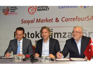 Beyoğlu Belediyesi Sosyal Market ile CarrefourSA arasında iş birliği