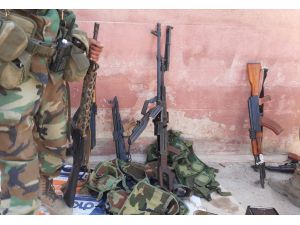 Tel Abyad'da YPG/PKK'lılar silahlarını bırakarak kaçtı