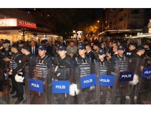 Ankara'da izinsiz gösteriye polis müdahalesi