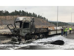 Kuzey Marmara Otoyolu'nda tır kazası