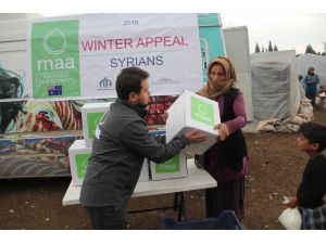 Avustralya merkezli kuruluştan Suriyeli 500 aileye gıda yardımı