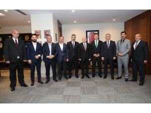 2. ve 3. Lig Kulüpler Birliğinden TFF Başkanı Özdemir'e ziyaret