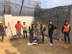 Kuzey Marmara Otoyolu inşaatında iş kazasında 4 işçi yaralandı