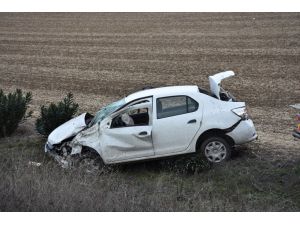 Tekirdağ'da otomobil devrildi: 3 yaralı