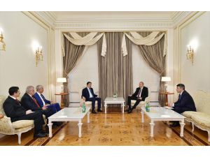 Azerbaycan Cumhurbaşkanı Aliyev, Bekir Pakdemirli'yi kabul etti