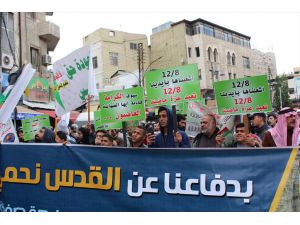 Ürdün'de İsrail ve ABD'nin Filistin'e yönelik ihlalleri protesto edildi