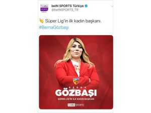 Süper Lig'in ilk kadın başkanına sosyal medyadan tebrik yağdı