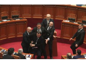 Arnavutluk meclisinde Başbakan'a yumurta atıldı