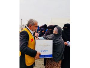 İyilik-Der Yardımlaşma ve Dayanışma Derneğinden Suriye'ye gıda yardımı