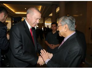 Cumhurbaşkanı Erdoğan Malezya Başbakanı Mahathir'i kabul etti