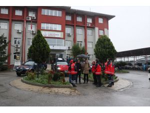 Sınırda görev yapacak sağlık çalışanları dualarla uğurlandı