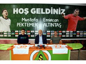 Alanyaspor, Mustafa Pektemek ve Emircan Altıntaş'la sözleşme imzaladı