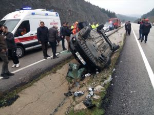 Kahramanmaraş'ta otomobil devrildi: 1 ölü, 3 yaralı