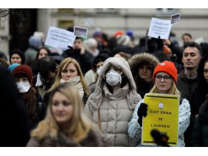 Saraybosna'da "hava kirliliği" protestosu