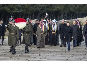 Kuveyt Ulusal Meclis Başkanı Marzuk Ali El Ganim Anıtkabir'i ziyaret etti